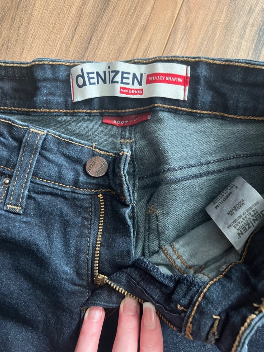 Denizen from Levi's Dark Blue Bootcut Jeans - Picture 2 of 5